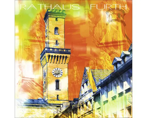 Glasbild Fürth IV 20x20 cm