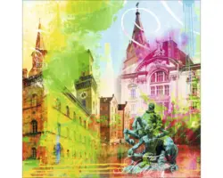 Glasbild Fürth X 20x20 cm