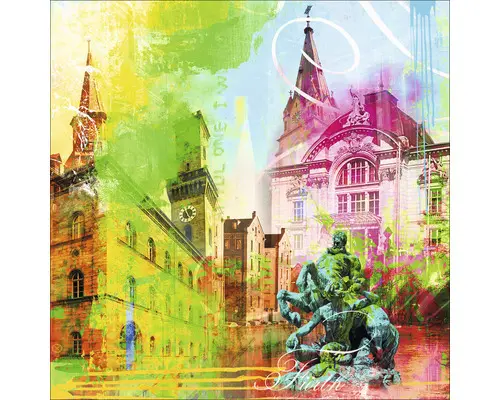 Glasbild Fürth X 20x20 cm