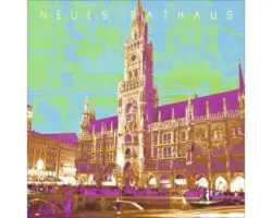 Glasbild München XIII 50x50 cm