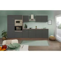Küchenleerblock 330 cm in Grau