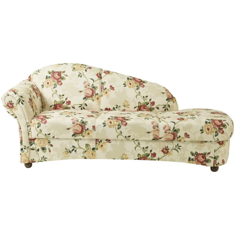 Récamiere in Flachgewebe Gelb, Rot, Beige