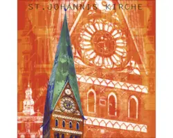 Glasbild Lüneburg V 30x30 cm