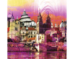 Glasbild Magdeburg XI 20x20 cm