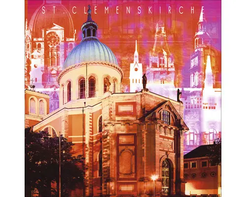 Glasbild Hannover II 20x20 cm