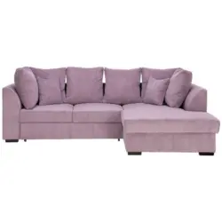 Ecksofa in Kord Pflaume