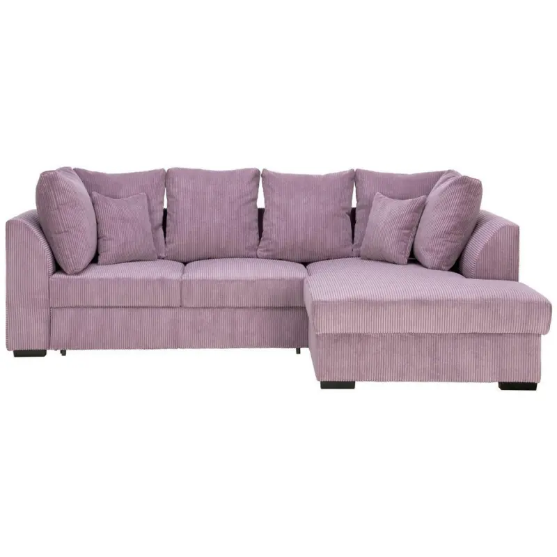 Ecksofa in Kord Pflaume