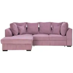 Ecksofa in Kord Pflaume