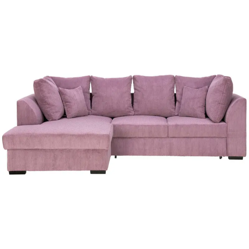 Ecksofa in Kord Pflaume