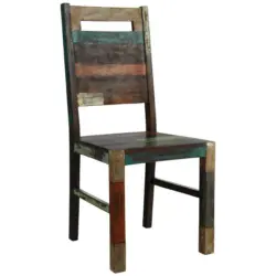 Stuhl in Holz Multicolor