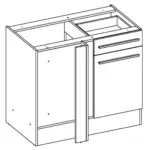 XXXLutz Lauterach - Ihr Möbelhaus bei Bregenz Eckunterschrank 115/90/60 cm in Weiß Hochglanz