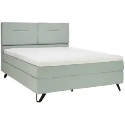 Boxspringbett 180/200 cm in Blaugrau