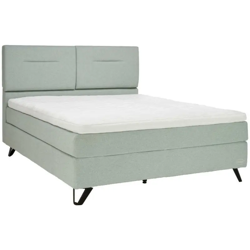 Boxspringbett 180/200 cm in Blaugrau