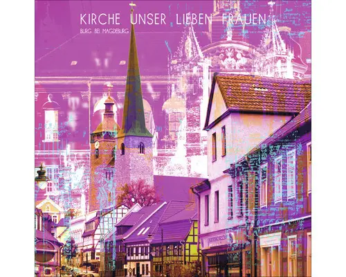 Glasbild Magdeburg XII 20x20 cm