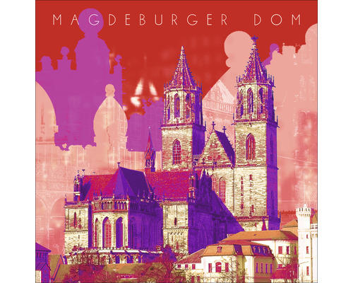 Glasbild Magdeburg IX 30x30 cm