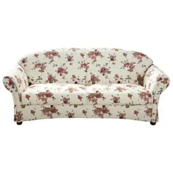 2,5-Sitzer in Flachgewebe Rot, Beige