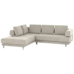 Ecksofa in Chenille Creme