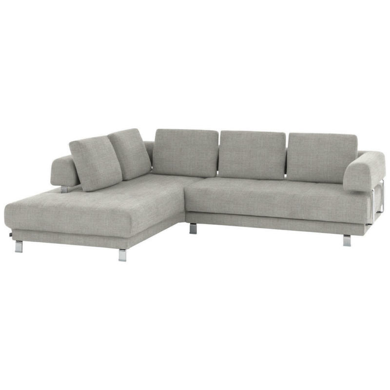 Ecksofa in Chenille Creme, Beige