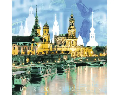 Glasbild Dresden IX 50x50 cm