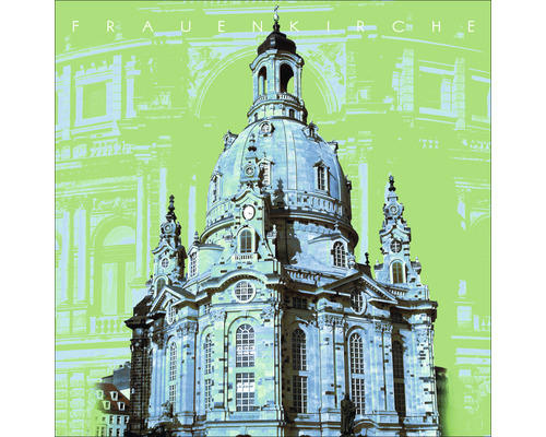 Glasbild Dresden VIII 30x30 cm