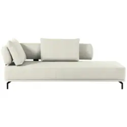 Récamiere in Flachgewebe Naturfarben