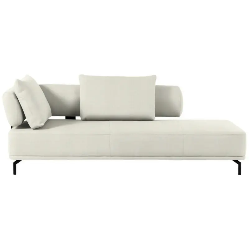 Récamiere in Flachgewebe Naturfarben