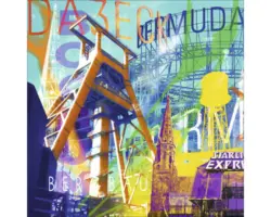 Glasbild Bochum II 20x20 cm