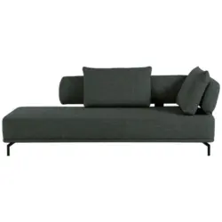 R&eacute;camiere in Flachgewebe Dunkelgrau