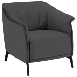 Sessel in Velours Grau