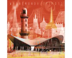 Glasbild Rostock VIII 20x20 cm