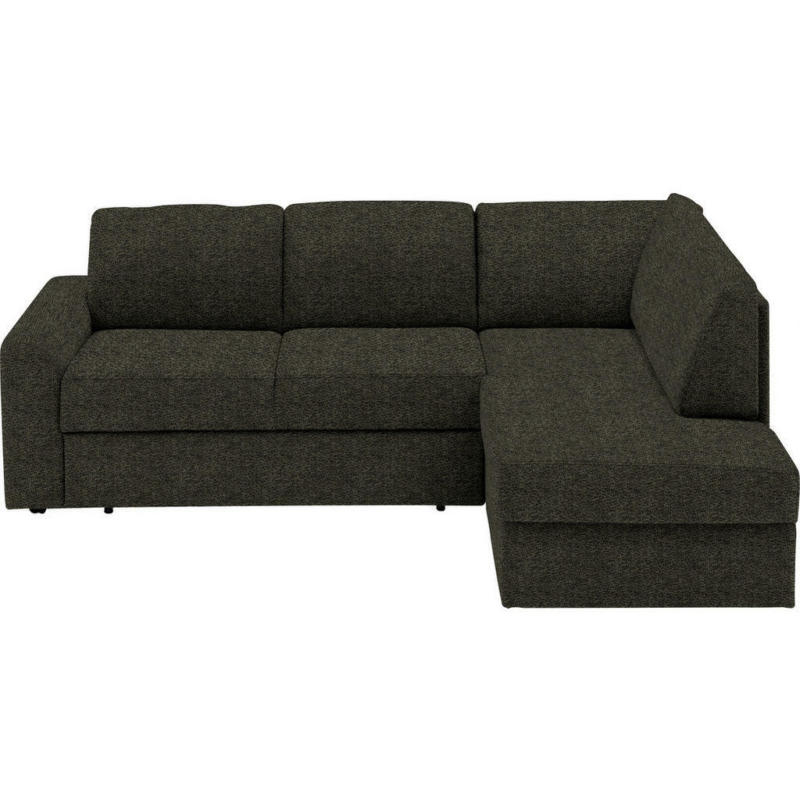 Ecksofa in Webstoff Dunkelgrün