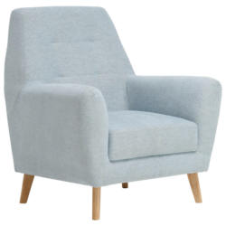 Sessel in Webstoff Blau