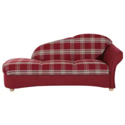 R&eacute;camiere in Flachgewebe Rot