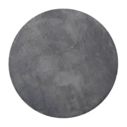 Badteppich 90 cm Grau