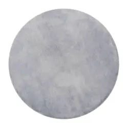 Badteppich 90 cm Hellgrau