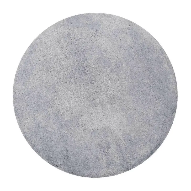 Badteppich 90 cm Hellgrau