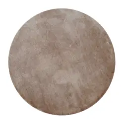 Badteppich 90 cm Sandfarben