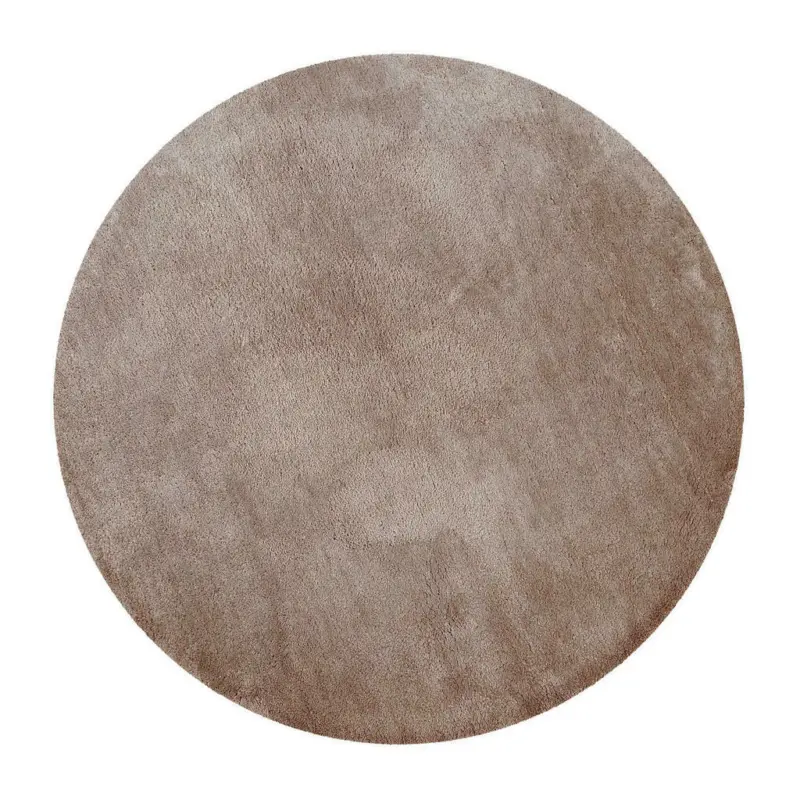 Badteppich 90 cm Sandfarben