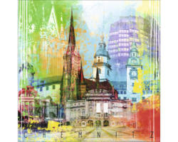 Glasbild Chemnitz I 50x50 cm