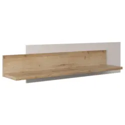 Wandboard in 120/30/25 cm Eichefarben, Sandfarben