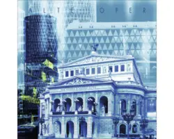 Glasbild Frankfurt VI 20x20 cm