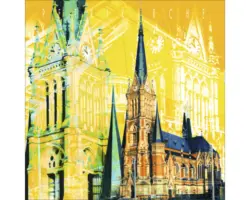 Glasbild Chemnitz VI 30x30 cm