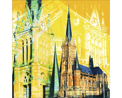 Glasbild Chemnitz VI 30x30 cm