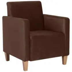 Sessel in Samt, Velours Braun