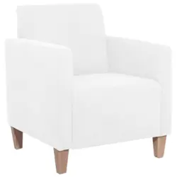 Sessel in Velours Creme