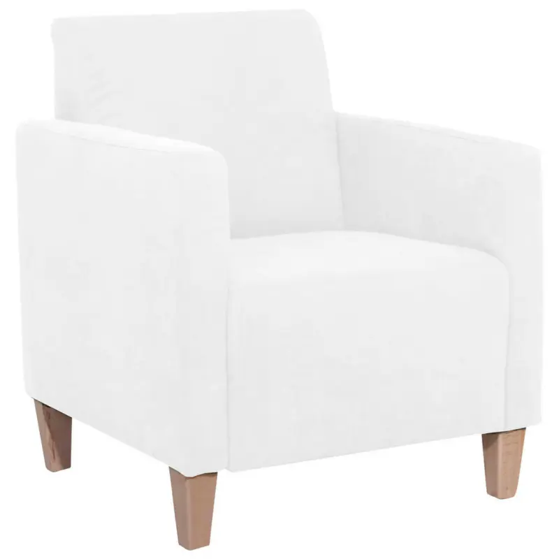 Sessel in Velours Creme