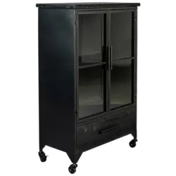 Vitrine in Schwarz