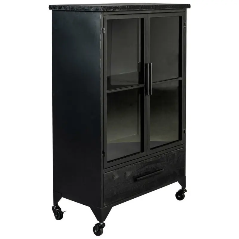 Vitrine in Schwarz