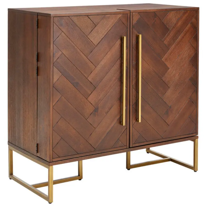 Barschrank in Akaziefarben