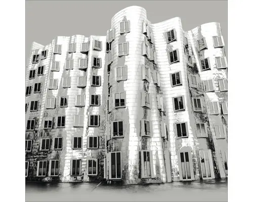 Glasbild Düsseldorf XIV 50x50 cm